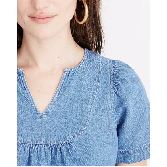 EUC Madewell Popover Swing Top - XS - Picture 3 of 7